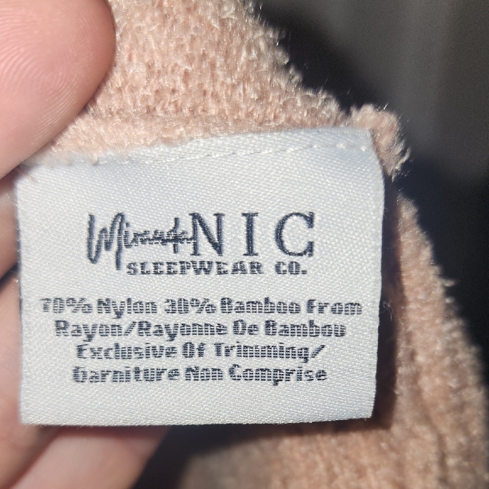 Pink Ribbed Sleepwear Cardigan - Picture 3 of 3